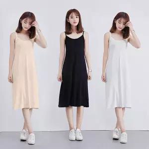 [로즈엘리]3컬러 기본기장 끈나시 홈웨어 원피스 2장 2026