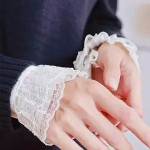 [라일리여성의류] Rly 레이어드 레이스 커프스 페이크 프릴 레이스 소매