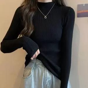[라일리여성의류] Rly 슬림 여성 목폴라 데일리 골지 티 이너 캐주얼