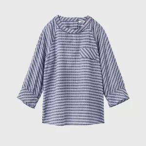 [올리비아로렌]MG01볼륨소매체크블라우스신선도원몰VOCNL4M5336