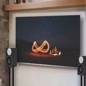 플로어형 스피커 방진패드 스탠드 5Kg X2 높이 62Cm 거실 TV 장식장 받침대 거치대 책상 AV 오디오용품