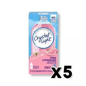 크리스탈라이트 핑크레몬에이드 10개입 저칼로리아이스티 36.8g x 5개