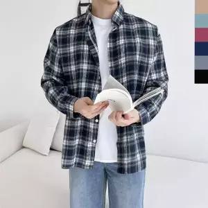 오버핏 셔츠 체크셔츠 줄무늬 무지 남자셔츠 남방