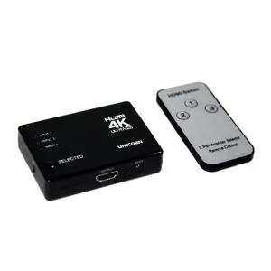 [룽스_63]HDMI스위치 리모컨포함 HS-300H 3대1 4K