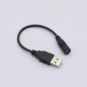[룽스_63]USB케이블 전원 젠더(USB M to DC 5.5 2.1 F)20cm