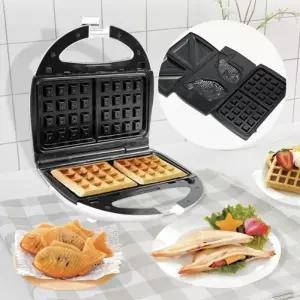 와플메이커 붕어빵 샌드위치 간식 조리기 3in1 와플기계 UEF-WM301