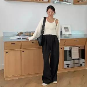 아트박스/신상오픈런 여성 기본 부클 니트 나시 볼레로 세트
