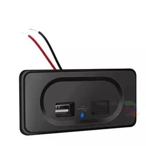(옵션 DIY4.2A듀얼USB포트)퍼니 캠핑카 매립형 듀얼 USB 충전 포트 차량용듀얼포트충전기 차량usb포트 usb