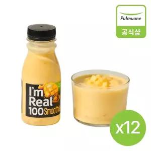 [풀무원] 아임리얼100 망고 스무디(190ml)X12병