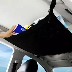 (선택 천장수납네트90X65)차량용 천장 메쉬 실내 정리 포켓 틈새 그물망 수납망 자동차 메쉬망 정리대 캠핑