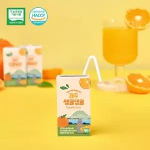 제철진미 쌩귤탱귤 제주 무농약 감귤쥬스 125ml 3박스 총 72개입