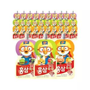 팔도 뽀로로 홍삼쏙쏙 30개 혼합 (사과매실 10 + 포도블루베리 10 + 오렌지 10)