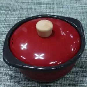법랑 뚝배기 인덕션 찌개 라면 냄비 레드 1.2L