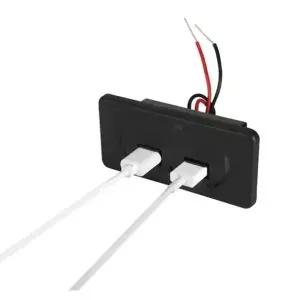 (옵션 DIY4.2A듀얼USB포트)USB충전 USB매립소켓 캠핑카DIY USB포트 캠핑카USB 캠핑전기 USB 충전 포트