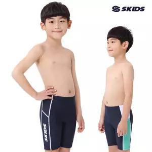 [텐제로]스키즈 남아 5부 실내수영복바지 민트네이비 키즈 주니어 SE5BS513PNV