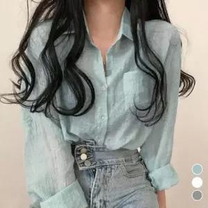 여성 긴팔 여름 셔츠 와이셔츠 LM 0050 여름셔츠 여자 여성 와이셔츠