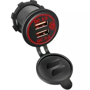 (옵션 QC3.0USB2포트)매립형시거잭 캠핑카USB포트 오토바이USB충전잭 차량용매립USB포트 캠핑카시거잭 오토