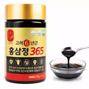 식약처인증 완숙인삼 고려 6년근 홍삼정 365 면역력증진 피로개선 (쇼핑백포함) 1세트