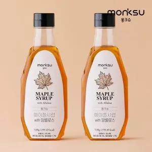 몽크슈 무설탕 저당 알룰로스 메이플시럽 530gx2