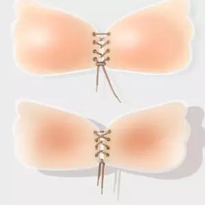 [룽스_62]비키니브라 F006665_(볼륨업)실리콘누드브라