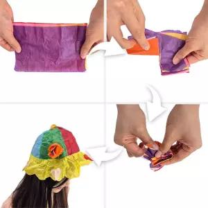 JL매직 국내생산 찢어진종이가 모자로 변하는 페이퍼햇(Paper Hat)V2(종이모자(12개입)