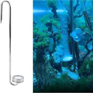 수족관용 CO2 심은 담수 및 염수 어항용 스테인리스 스틸 250mm 분무기