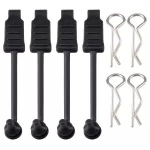 RC 카 본체 쉘 클립 핀 세트 4Pcs W유연 고무 베이스 버클 R 타입 18 110