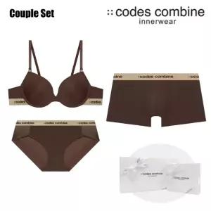 매장정품 CODES COMBINE 코데즈컴바인 베이직 브라운[몰드브라팬티드로즈] 커플속옷세트 (CEWBRBPDR961BR)