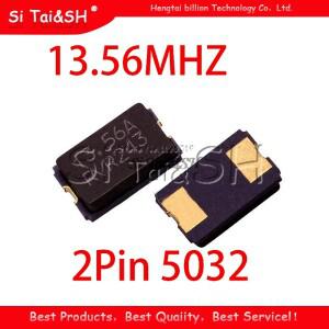 10피스 13.56MHZ 13.560mhz 20pF 2Pin 5032 smd 석영 공진기 크리스탈
