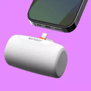 휴대용 5000mAh 도킹형 미니 고속 보조배터리/휴대폰/보조/배터리/밧데리/베터리/휴대용/충전기/스마트폰