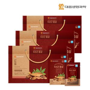 대웅생명과학 6년근 홍삼 (국내산 6년근 홍삼농축액 함유, 70mlX30포) 3박스