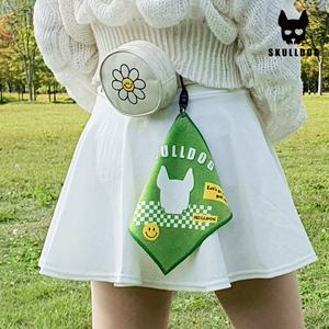 스컬독 골프 자석 마그넷 타올 양면 초극세사 공 수건 레트로 체커 노캐디 라운딩
