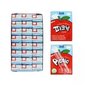 피크닉 사과맛 200ml x 24개입 1박스 어린이 사과쥬스