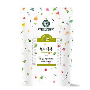 제임스티스푼 녹차세작 30T/허브차 녹차 삼각티백 A