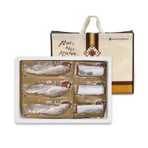 [제철진미] 제주 명품 갈치,굴비 세트 1호(제주 갈치 380g 2팩+굴비 750g 1줄 10미)