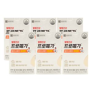 종근당건강 프로메가 알티지 오메가3 비타민D 430mg x 60캡슐 x 6박스 /An
