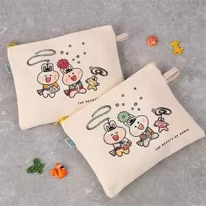 아트랄라 즐거운 민속놀이 파우치 꾸미기 지퍼 보관 주머니 DIY 색칠하기