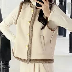 여자 캐주얼 무스탕조끼 베스트 D-GM