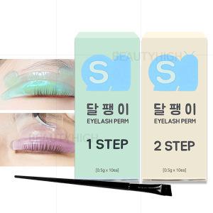 스노우 달팽이 펌제 1+2제세트(10회용)+달팽이롯드(택1) 속눈썹펌재료
