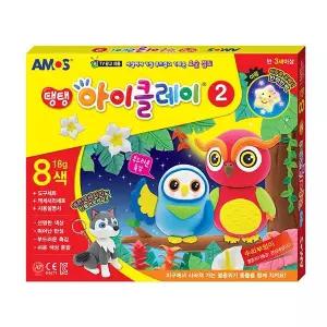 Q 아모스 탱탱아이클레이8본 18gx8색