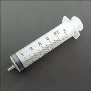 50ml 바늘 없는 주사기(단품)/미술/물감/과학/실험/실습/액체주입/만들기/교구/교실/실험실/학교/어린이집