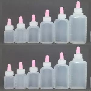 긴마개투약병 PE 물약병 눈금액체병 200ml 1pcs 투약병 긴마개물약병