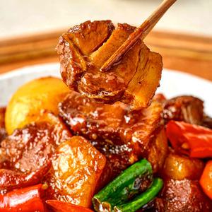 [T쇼페]국내산 한돈 꽃돼지 뼈없는 순살 왕 갈비찜 600gx2팩 (총 1.2kg)