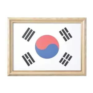 대상액자 태극기액자A3- 원목색 A3용) 가정용품 국기 학교용품 교실용품 태극기함