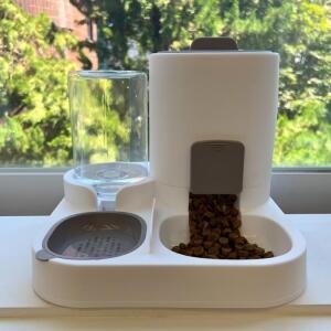 강아지 반자동 급식기 급수기 고양이 애견 물통 사료통 밥그릇 물그릇 식기