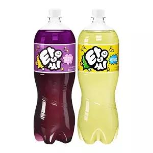 탑씨 포도 1.5L x 6펫 + 탑씨 파인애플 1.5L x 6펫 / 탄산음료 음료수 슬러시음료