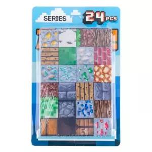 마인크래프트 자석 블럭 쌓기 24PCS 1타 12개입/어린이집/유치원/어린이/장난감/블록/큐브/영유아/놀이