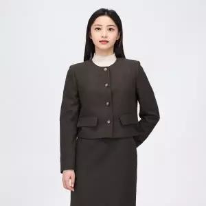 [롯데백화점]케네스레이디 헤링프 라운드넥 울 자켓 (ECJKOK71)