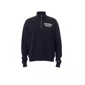 아디다스 26SS HALF-ZIP SWEATSHIRT HM30CS010 NAVY) 하프 집 스?셔츠)