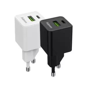 펠로우즈 183KZI21 30W 2포트 QC 3.0 고속 충전기 화이트 CRC80008/C타입 A타입 (1개)